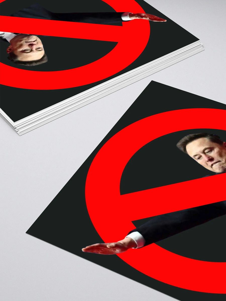 Anti-Elon Tesla Sticker. product image (4)
