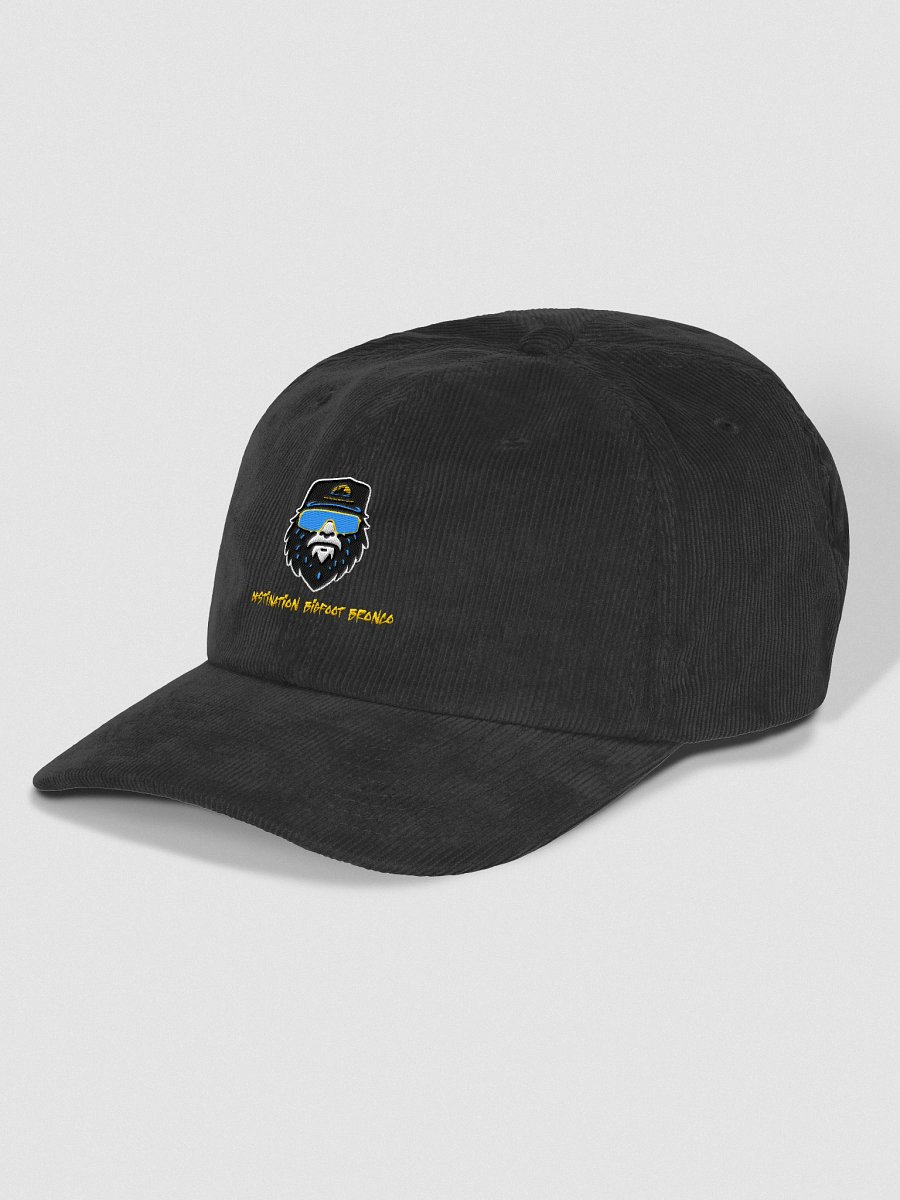 Destination Bigfoot Bronco Corduroy Bigfoot Logo Dad Hat (Black) product image (3)