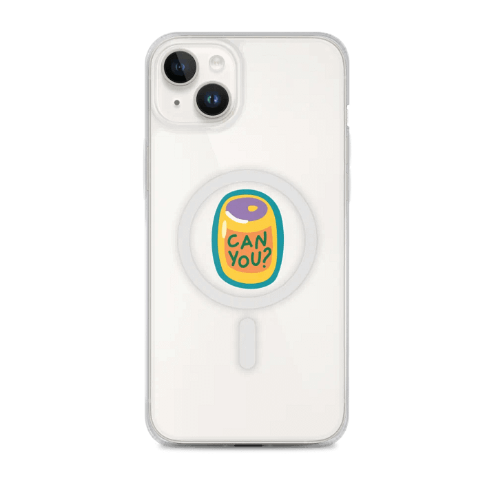Mystic Can You? iPhone® MagSafe® Clear Case product image (1)