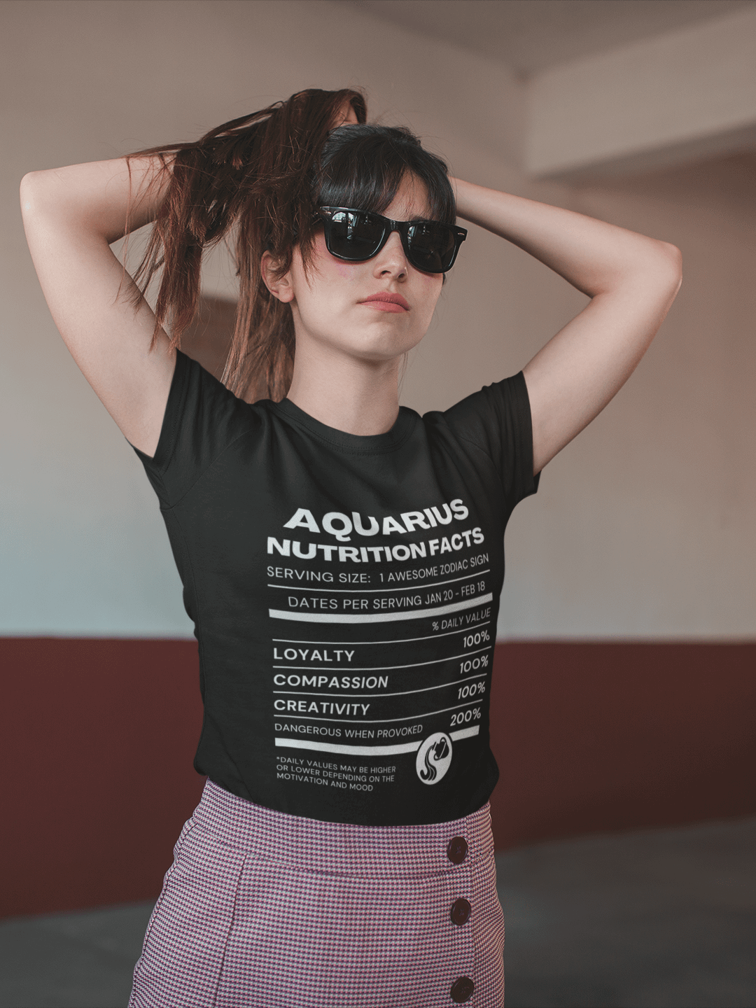 Aquarius Nutrition Facts T-Shirt product image (1)