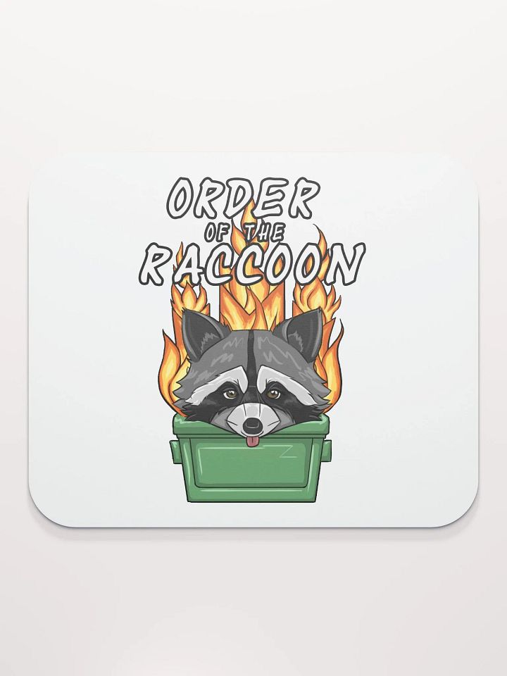 Raccoon Order Mousepad - White product image (2)
