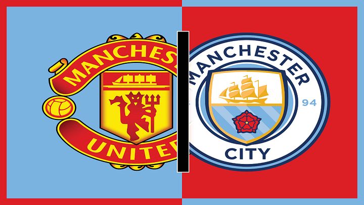 Manchester United Vs Manchester City - Rivals - Small & Large Bundle - Wallpaper product image (1)