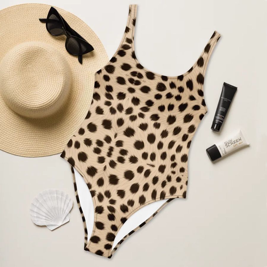 Turn Heads in Our Bold Tawny All-Over Print Swimsuit product image (3)