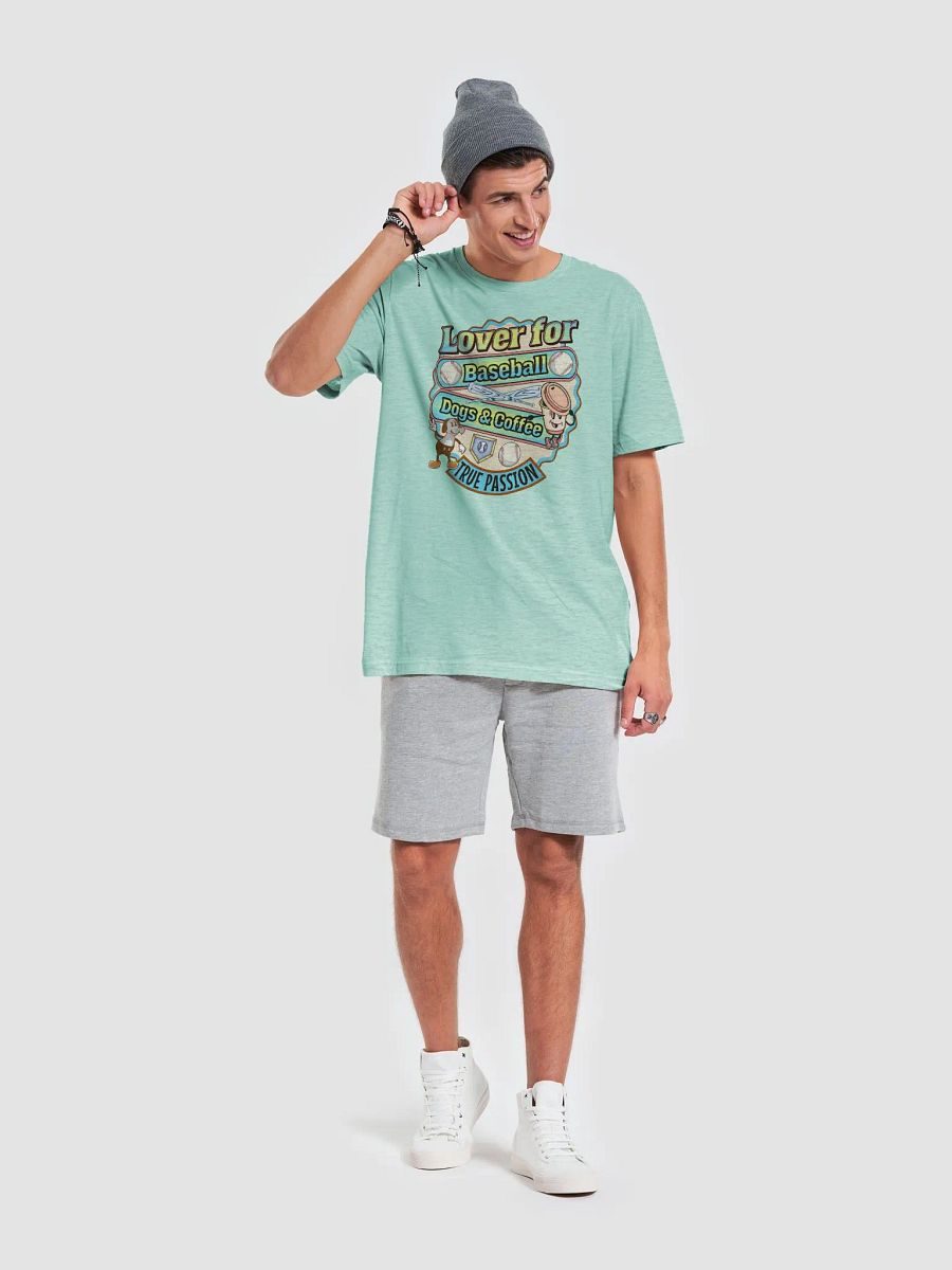Lover For Baseball Dogs & Coffee True Passion T-Shirt product image (3)