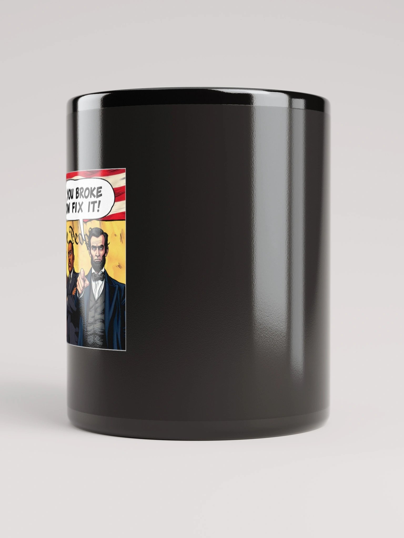 MAGA You Broke It Now Fix It! - Black Mug product image (4)