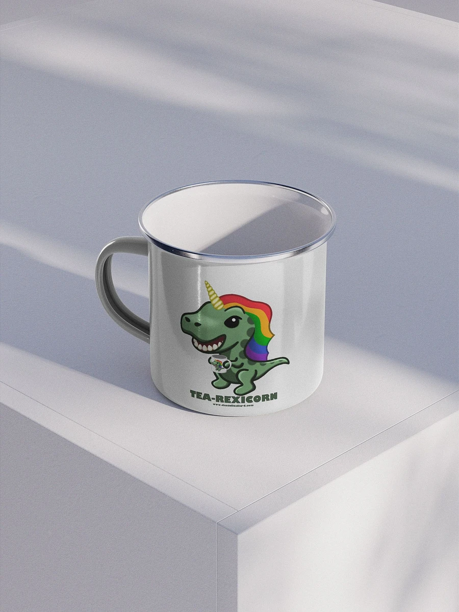 Tea-Rexicorn Enamel Mug product image (1)