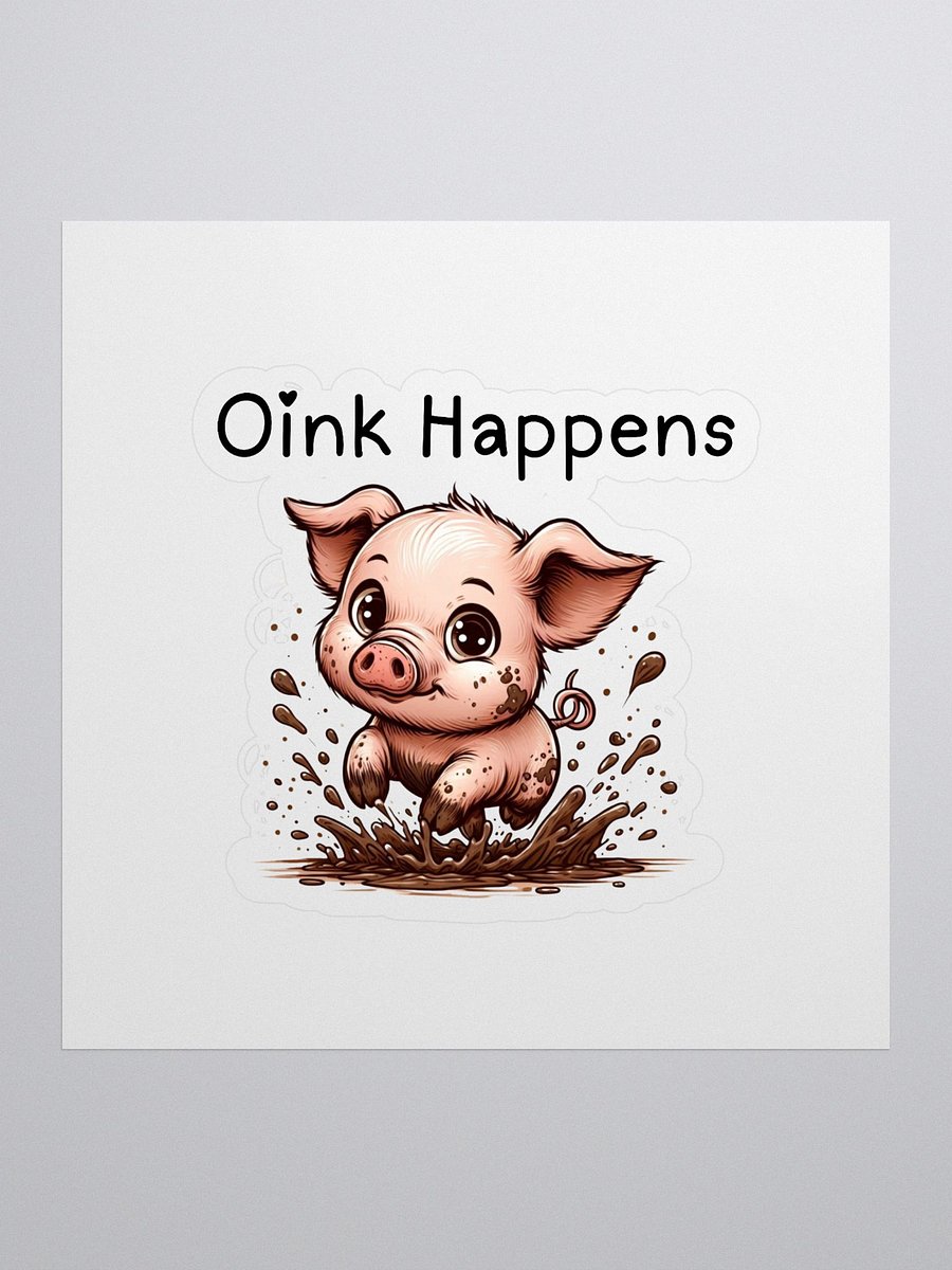 Muddy Puddle Piglet Kiss Cut Stickers product image (1)