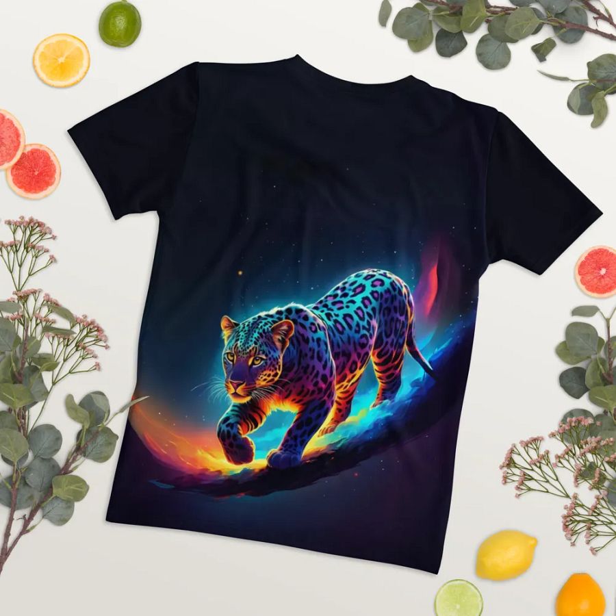 Untamed Leopard All Over Print T-shirt product image (8)
