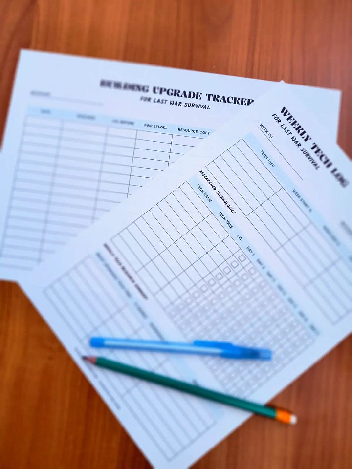 Building & Tech Printable Tracker Kit for Last War Survival product image (2)
