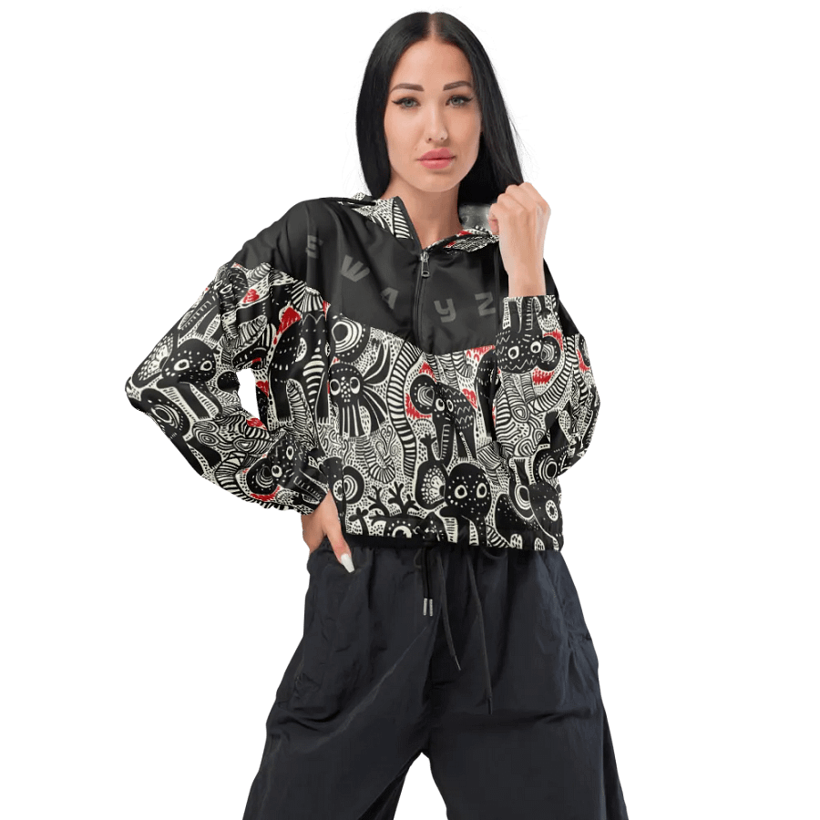 Elephant Soul Women's Cropped Windbreaker product image (2)