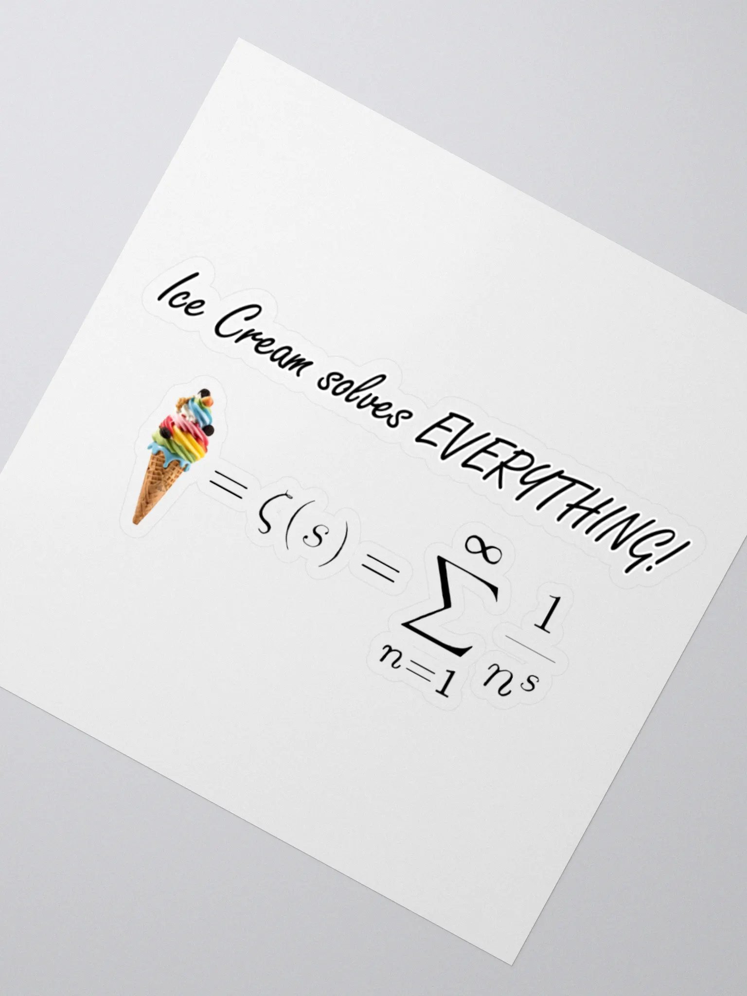 Ice Cream Solves Everything! STICKER product image (4)