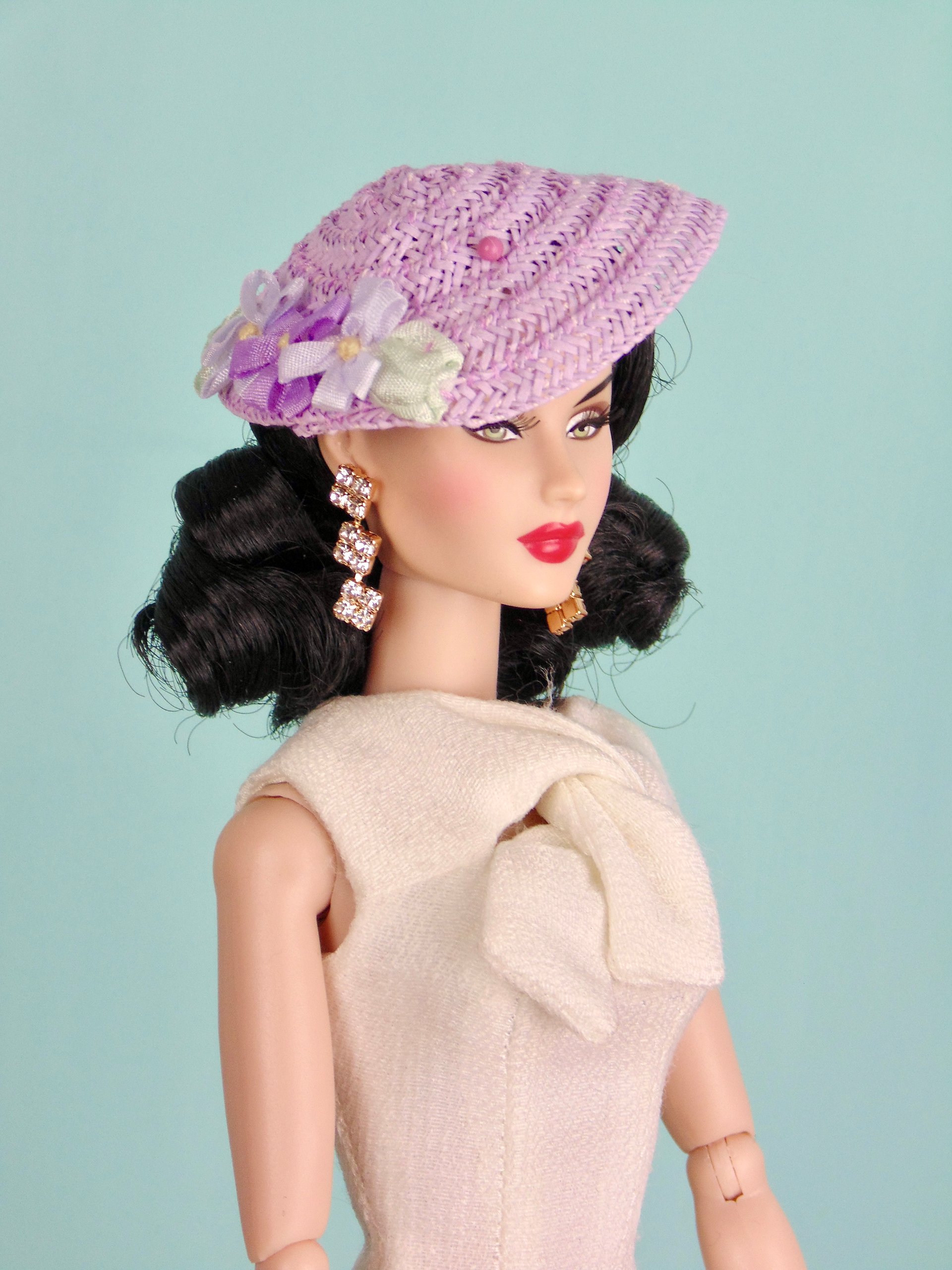 Lavender hat for 12” fashion dolls product image (4)