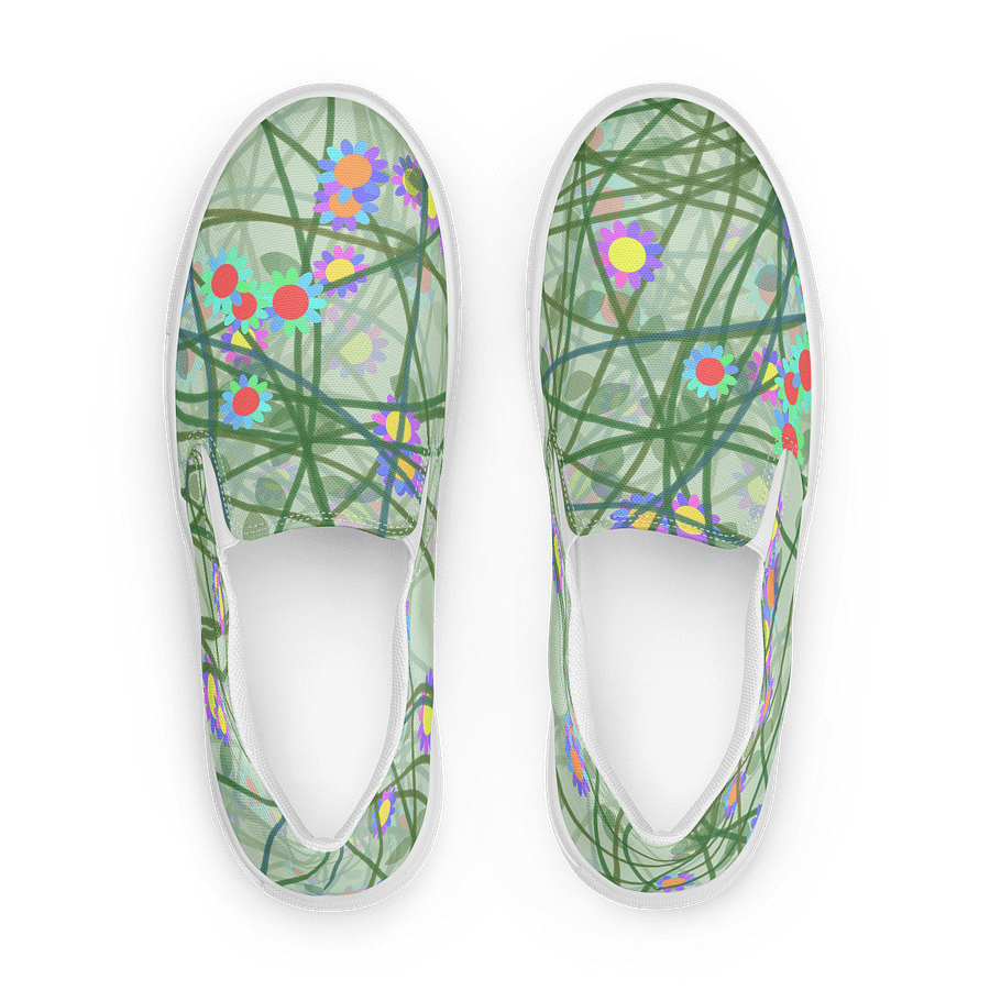 Floral Vine Women's Slip-On Shoes product image (1)