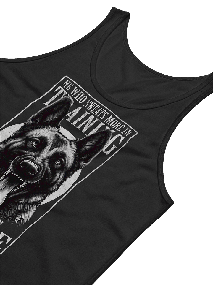 He Who Sweats More in Training Bleeds Less in Battle - Unisex Tank Top product image (2)