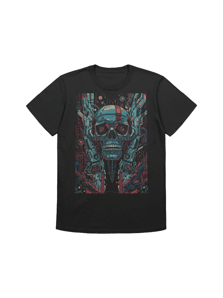 Emerging Cyborg Skull T-Shirt product image (1)