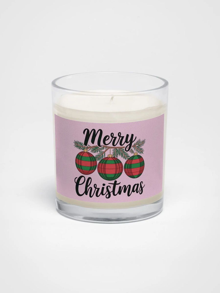 Simple Yet Expressive Merry Christmas Design wax candle product image (1)