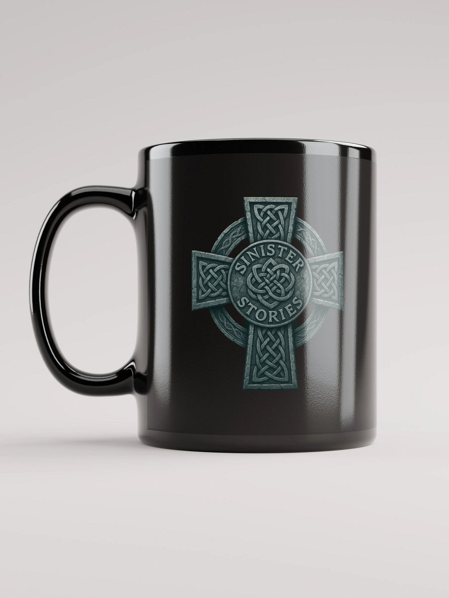 Sinister Stories Celtic Cross Mug – White Edition (Double-Sided Mystical Symbol) product image (12)