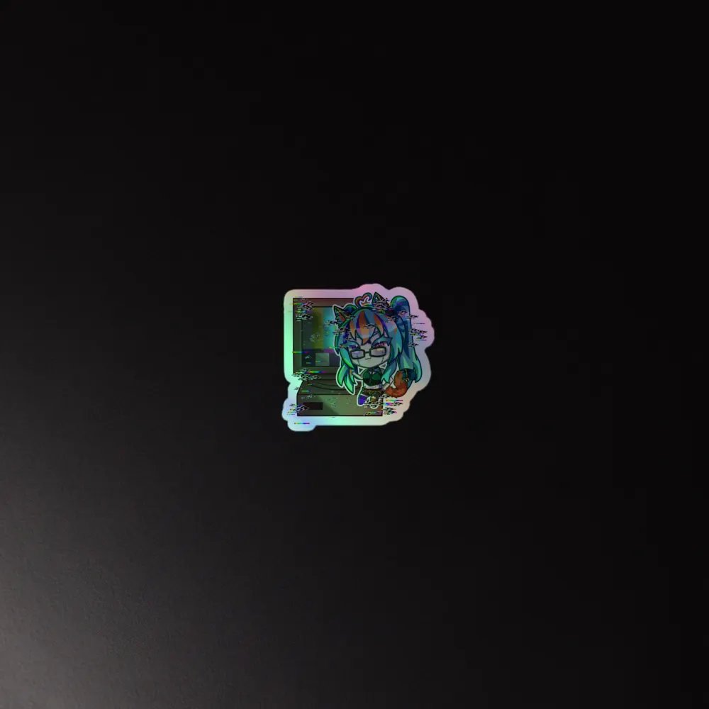 Glitch Zombii Holographic Sticker product image (4)