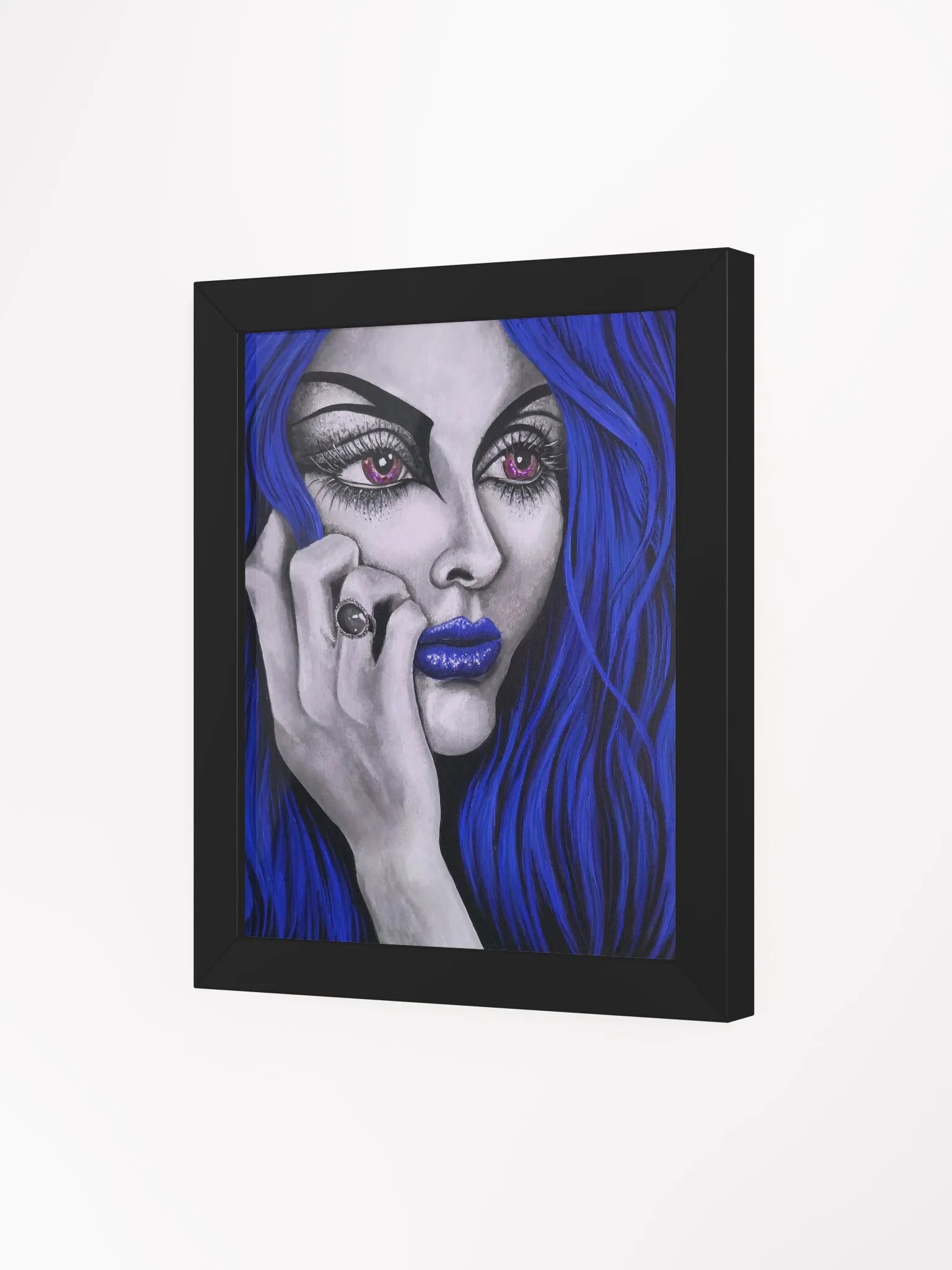 Eden 2024 in blue framed print product image (3)