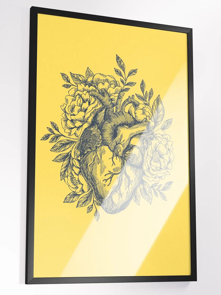 Blooming Heart: Floral Anatomy Wall Art product image (2)