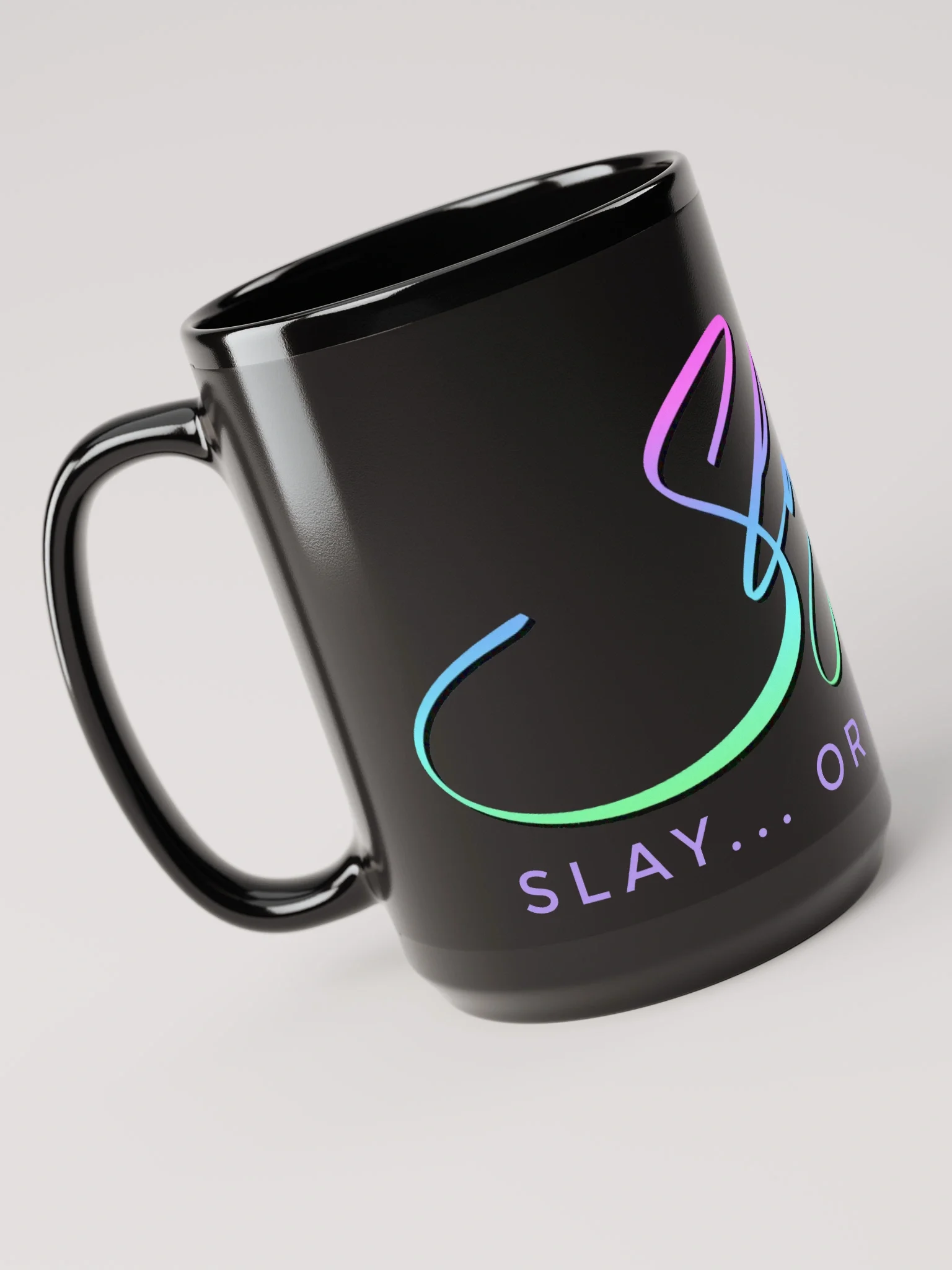SLAYNA Ombre Large 15 oz Black Mug product image (2)