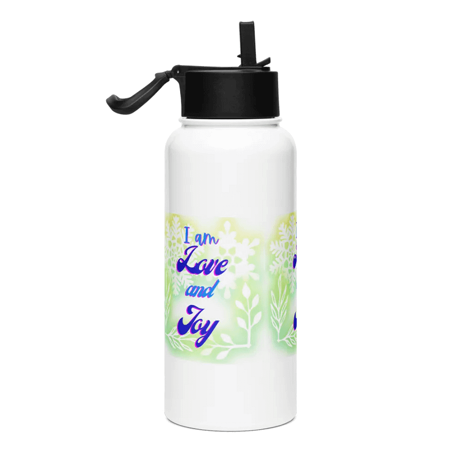 Love and Joy Stainless Steel Water Bottle for health conscious postive ladies product image (4)