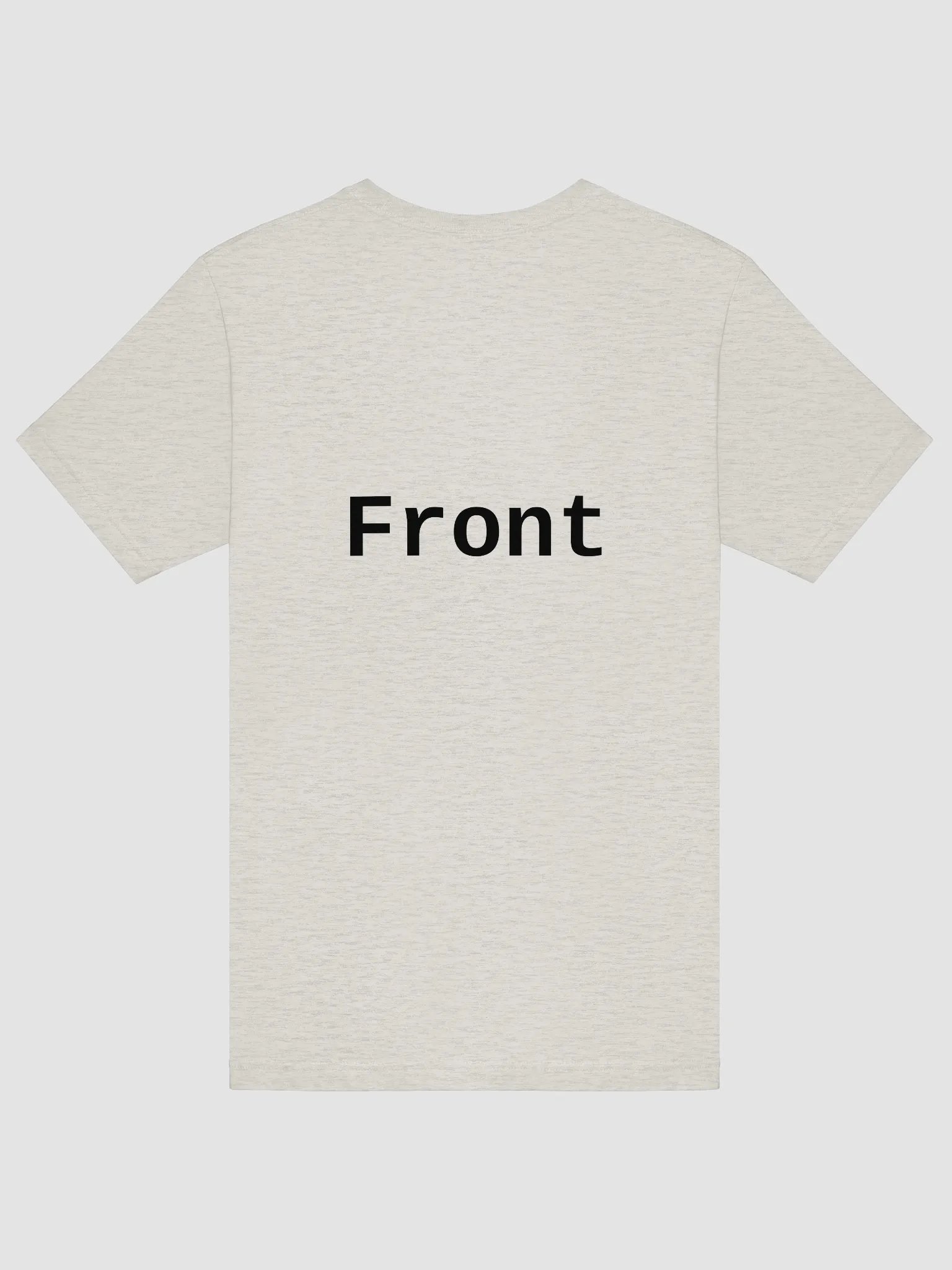 Front Back Simple Tee - Incorrect - Light Color product image (14)