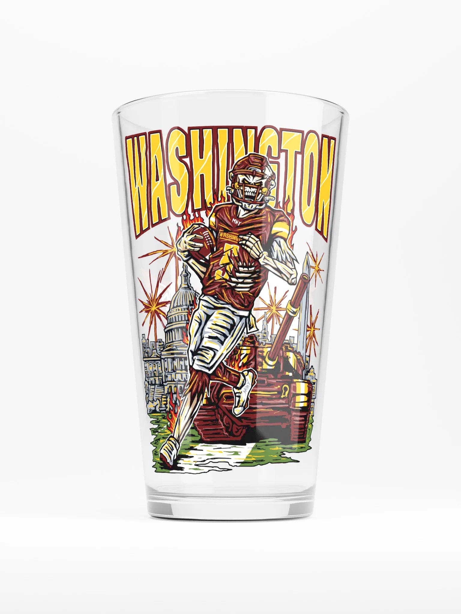 Washington DC, Welcome to Football Pint Glass product image (1)