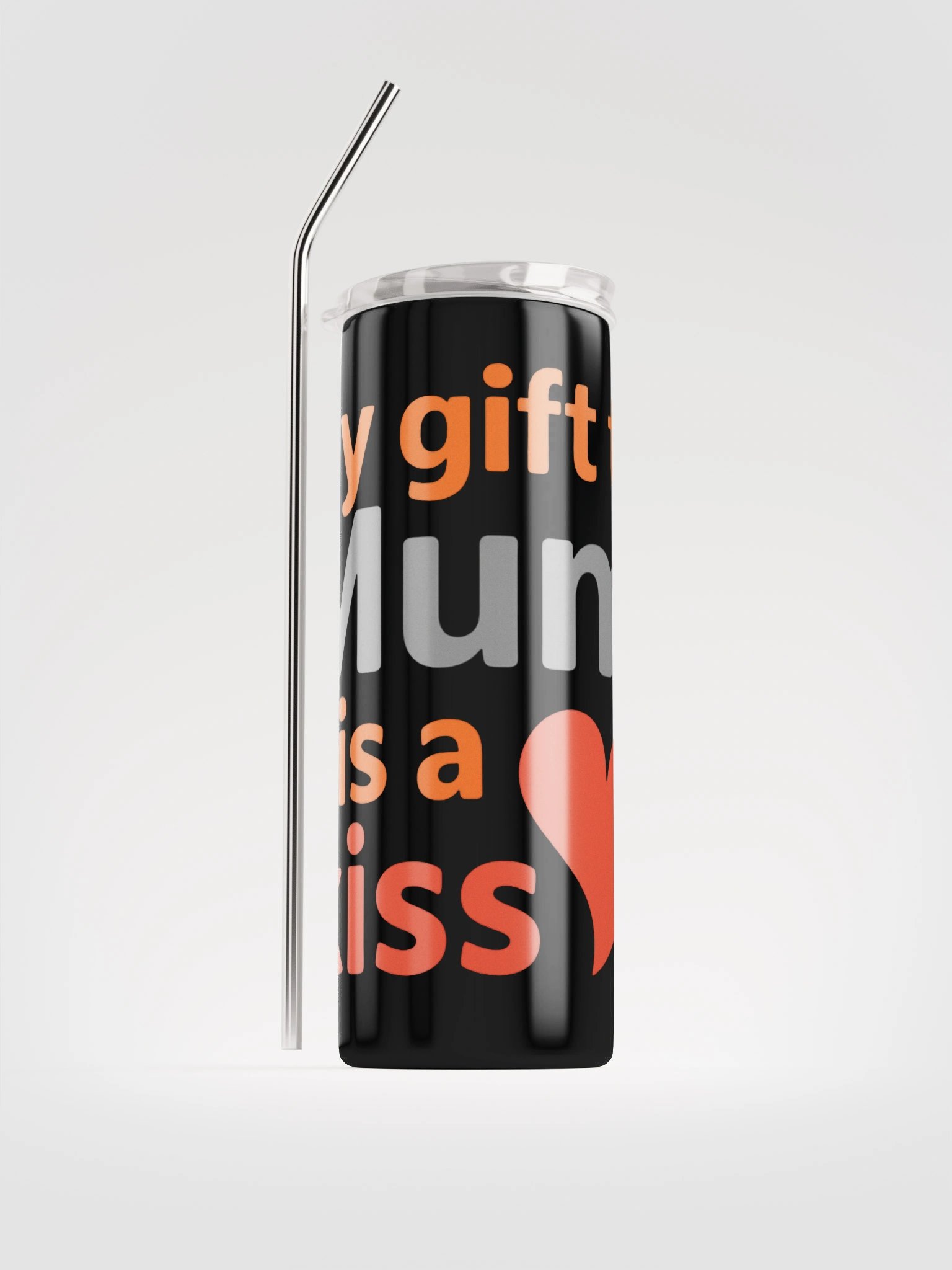 Heartfelt Kiss Stainless Steel Tumbler product image (1)
