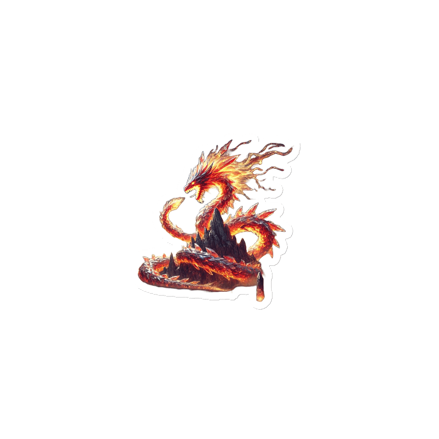 Crystallized Fire Snake #3 Die-Cut Magnet product image (1)