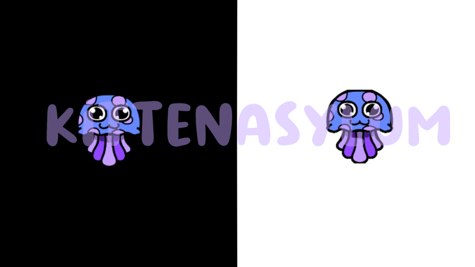 Jellyfish🍥 - Animated Emote Dance in Purple product image (1)
