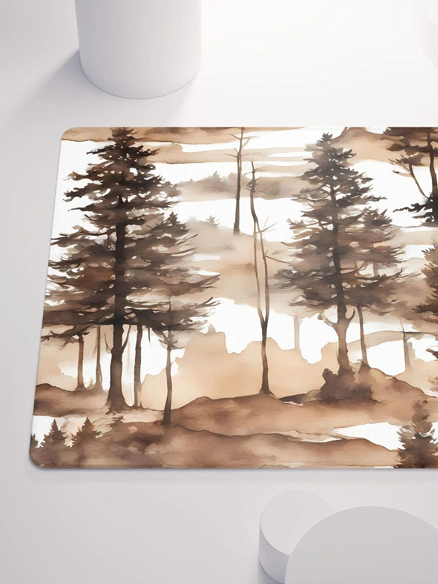 Sepia Pine Trees All over the Place, Gaming Mouse Pad, 2 Sizes product image (6)