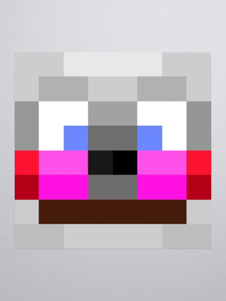Funtime3Freddy3 Minecraft Skin Head Sticker product image (2)