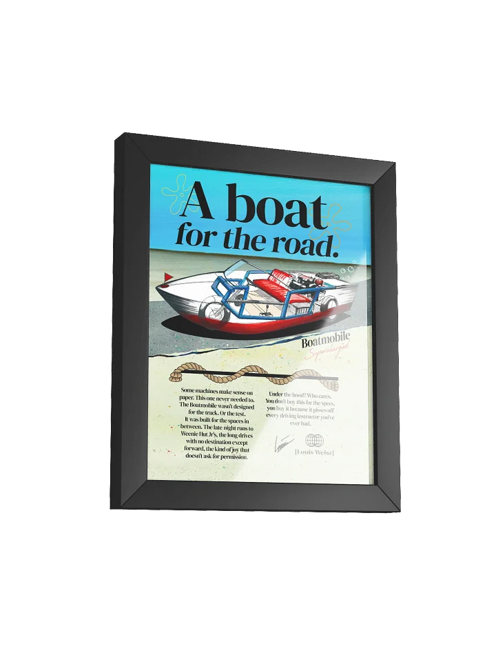 "A Boat for the Road" Framed Poster product image (4)