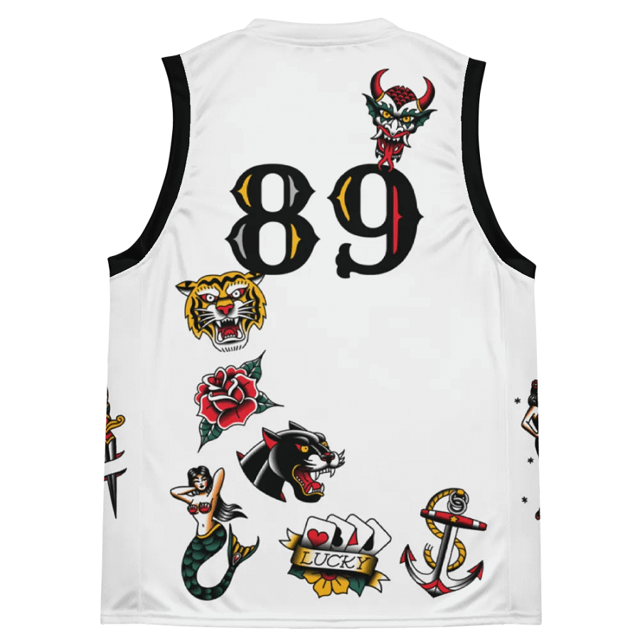 Inked Elegance Basketball Jersey product image (4)