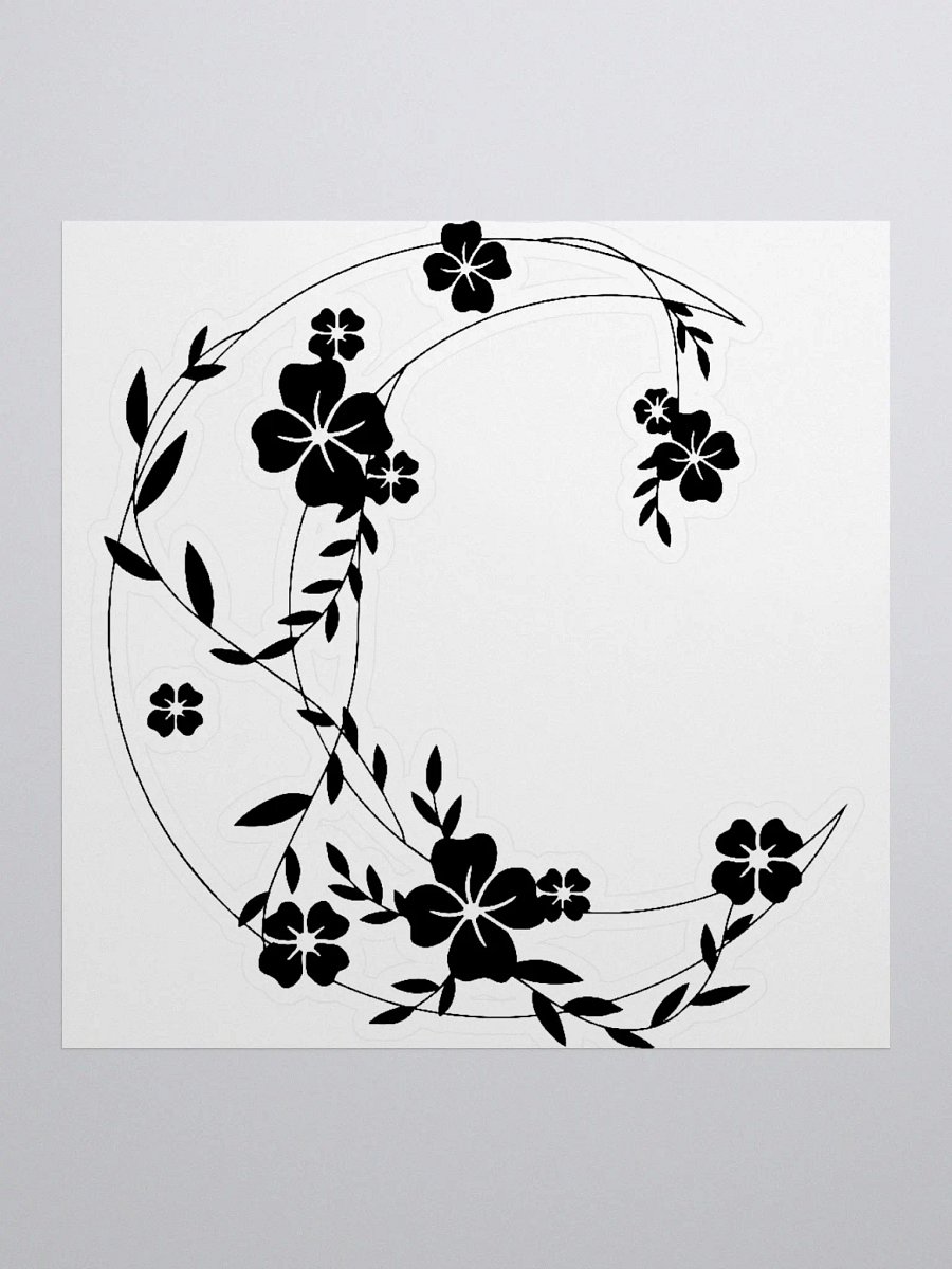 Floral moon Sticker product image (1)
