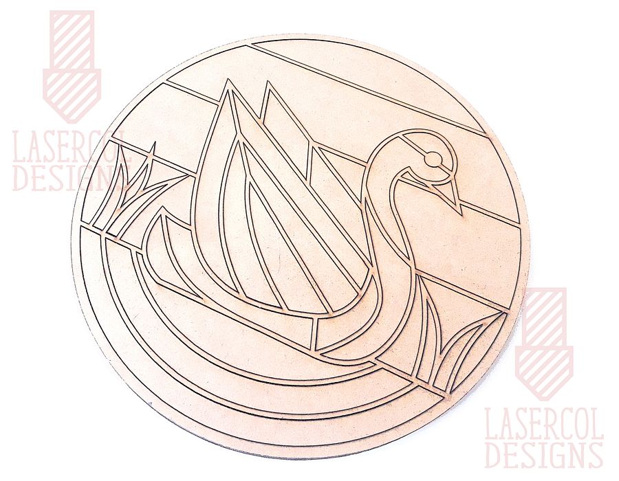 Swan Paint Kit DIY - Laser Cut Files product image (3)