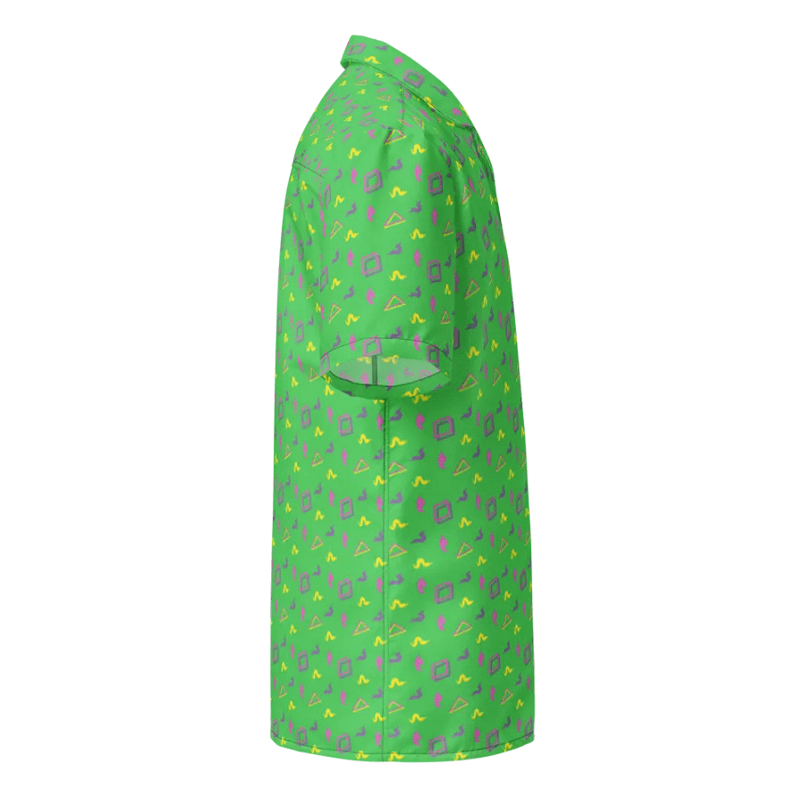 Oh Worm green pattern button down shirt product image (6)