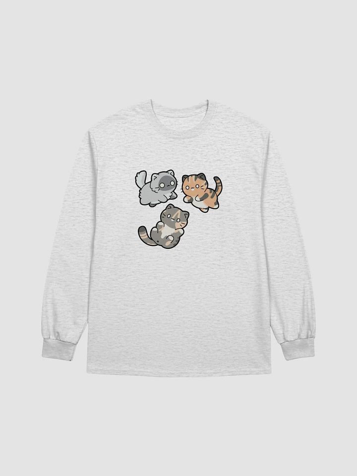 Chat Cat Crew Long-Sleeve T-Shirt product image (5)