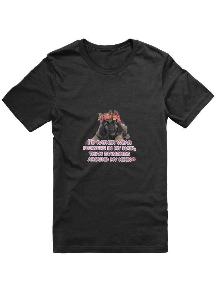 Floral Pup Statement Tee - 