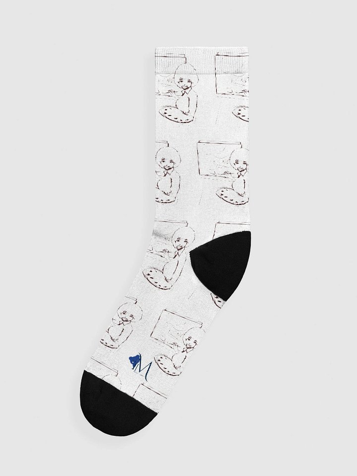 Boob Ross Socks (B+W) product image (1)