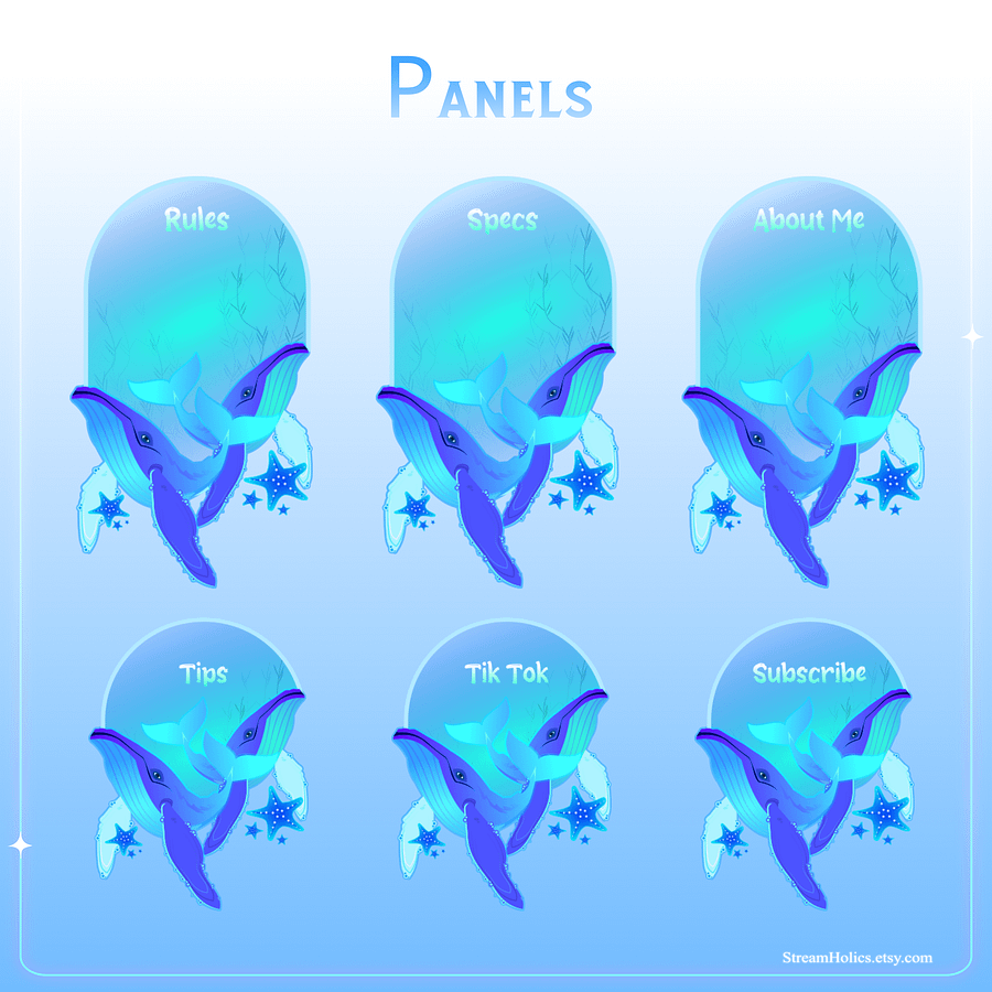 [FREE] UNDERWATER Stream Overlay Animated Pack, Whale Stream Overlay Animated, Ocean Stream Overlay, Blue Stream Overlay Animated, Blue Overlay product image (4)