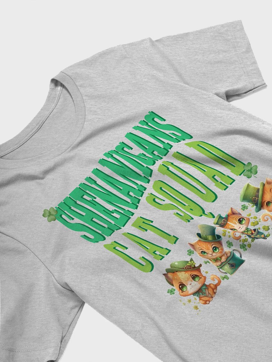Shenanigans Cat Squad St. Patrick's Day Kitten St Paddy Day T-Shirt product image (5)
