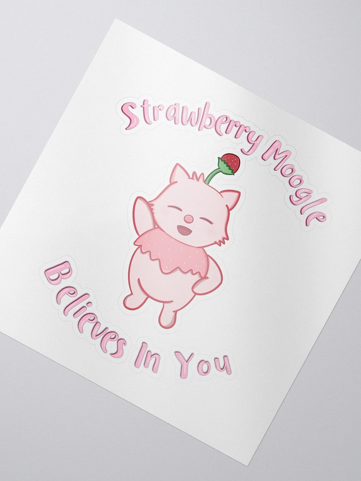 Strawberry Moogle Believes In You stickers product image (2)