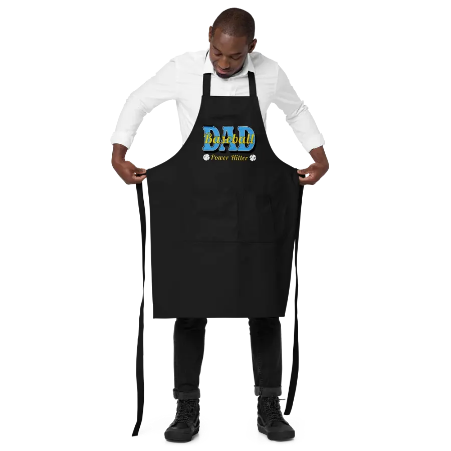 Dad Baseball Power Hitter Organic Cotton Apron product image (3)