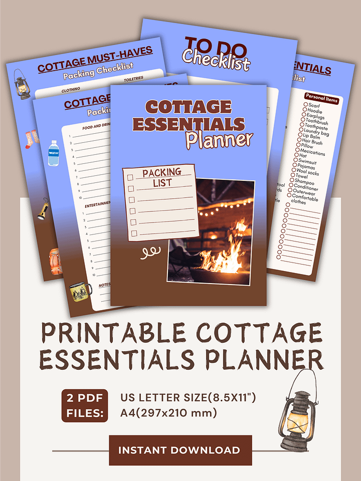 Printable Cottage Essentials Planner product image (1)