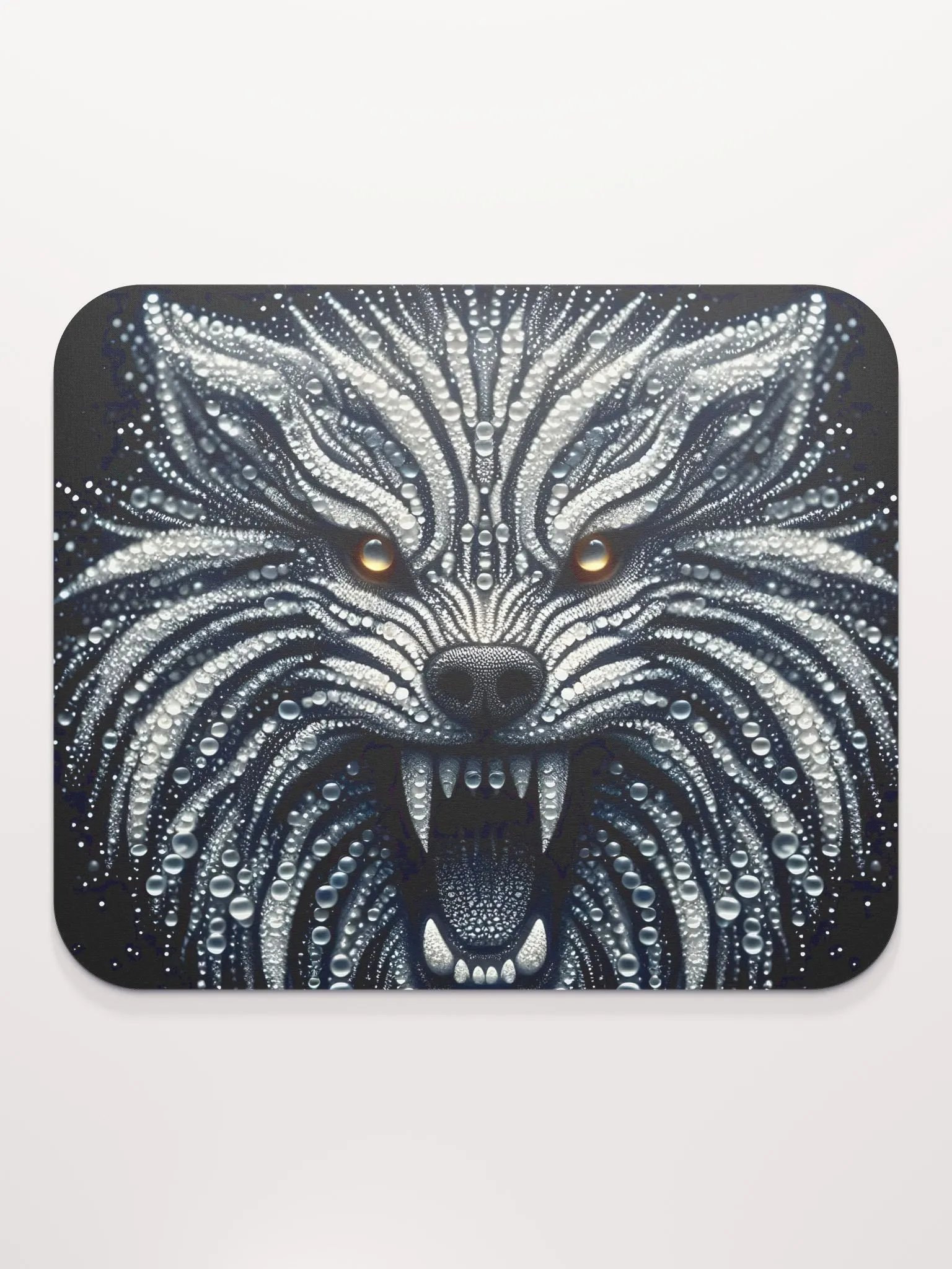 Stylized Wolf's Gaze Mouse Pad product image (2)