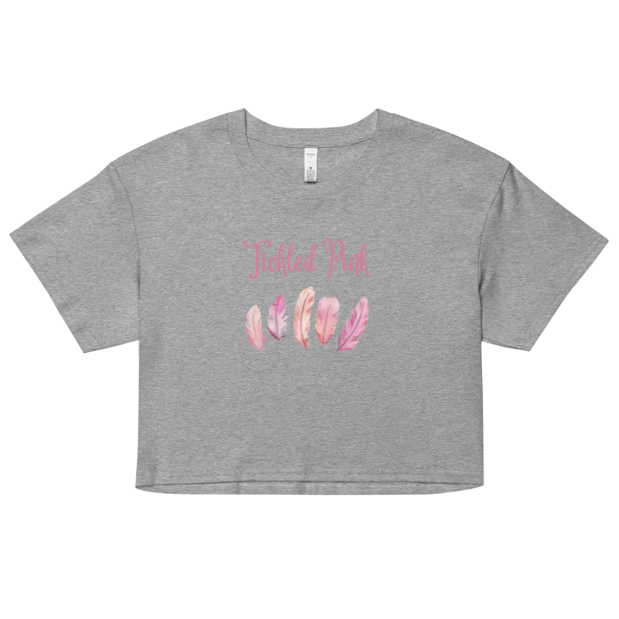 Tickled Pink Feathers Crop Top product image (64)