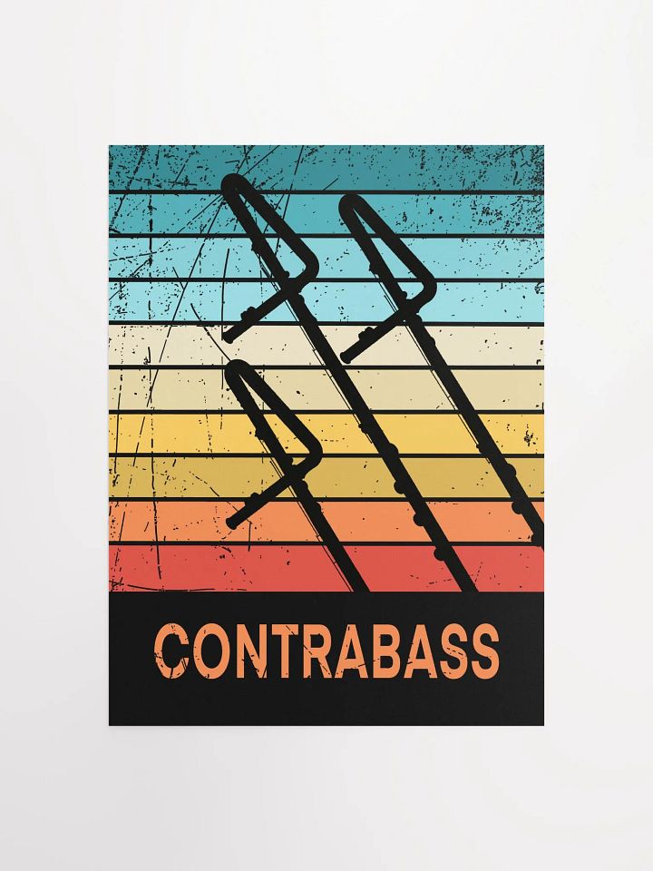 Small Retro Abstract Flute Poster - Contra product image (1)