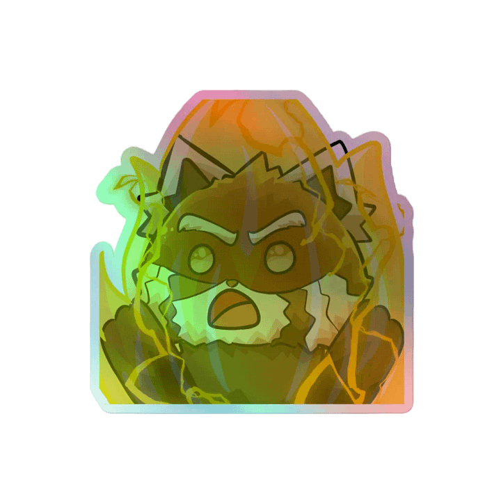 Holographic Firey Rage Sticker product image (2)